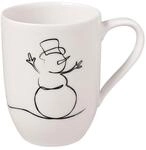 Villeroy & Boch Becher "Becher mit Henkel XMAS Statement Lines 290 ml wei&szlig;"