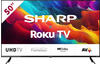 F (A bis G) SHARP LED-Fernseher "4T-C50FJx" Fernseher Roku TV nur in Deutschland