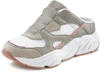 Slip-On Sneaker LASCANA Gr. 36, grau (weiß, grau, rosé) Damen Schuhe Clog Ugly