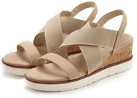 Sandalette LASCANA "Sommerschuh, offener Schuh, Sandale, Keilsandalette", Damen, Gr.