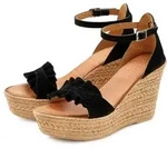 Sandalette LASCANA "Sommerschuh, offener Schuh, Sandale, Keilsandalette",...