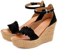 Sandalette LASCANA "Sommerschuh, offener Schuh, Sandale, Keilsandalette", Damen, Gr.