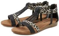LASCANA Sandale "Sommerschuh, Sandalette, offener Schuh," mit aufwendiger Verzierung