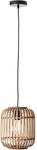 BRILLIANT Pendelleuchte "Woodrow", braun (hellbraun), 1, &Oslash; 21cm H: 130cm, 1 Stk.,