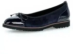 Ballerina GABOR, Damen, Gr. 39, blau (nachtblau), Lacklederimitat,