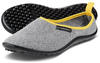 Barfußschuh LEGUANO "ACASA" Gr. 36, grau (grau, gelb) Damen Schuhe Hausschuh