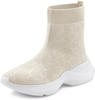 Sneaker LASCANA Gr. 36, beige Damen Schuhe Boots elastisches Material, Slipper,...