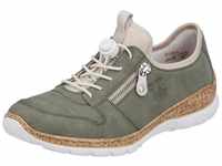 Slip-On Sneaker RIEKER Gr. 37, grün (schilfgrün) Damen Schuhe Sneaker Bestseller