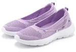 Sneaker LASCANA "Slip-On-Sneaker, Freizeitschuh, Slipper", Damen, Gr. 37, lila
