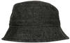 Flex Cap FLEXFIT "Flexfit Unisex Denim Bucket Hat" Gr. one size, schwarz (black,