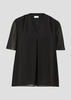 Shirtbluse S.OLIVER BLACK LABEL Gr. 34, grau (grey, black) Damen Blusen kurzarm...