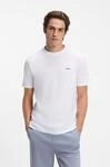 BOSS GREEN "Tee Regular Fit" Stretch Jersey Cotton, Logo on Chest, Rundhals