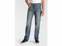 Straight-Jeans LEVI'S "501 ORIGINAL" Gr. 32, Länge 32, blau (misty lake) Herren