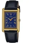Quarzuhr, schwarz (schwarz, goldfarben, blau), CASIO TIMELESS COLLECTION,