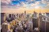 PAPERMOON Fototapete "Manhattan Skyline" Tapeten Gr. B/L: 2,5 m x 1,86 m, Bahnen: 5
