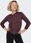 ONLY Rundhalspullover "ONLRICA LIFE L/S PULLOVER KNT NOOS" Materialmix, regular fit