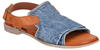 Sandale MUSTANG SHOES Gr. 37, blau (jeansblau, braun) Damen Schuhe Sommerschuh,