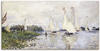 Leinwandbild ARTLAND "Regatta in Argenteuil. 1874" Bilder Gr. B/H: 100 cm x 50...