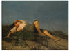 Wandbild ARTLAND "Hirtenknabe. 1860" Bilder Gr. B/H: 80 cm x 60 cm, Leinwandbild