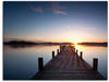 Artland Leinwandbild "Sonnenstrahlen - Sonnenuntergang", Gewässer, (1 St.), auf