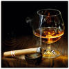 Artland Wandbild "Zigarre und Cognac", Zigarren, (1 St.), als Leinwandbild,...