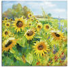 Artland Wandbild "Sommerwiese mit Sonnenblumen", Blumenwiese, (1 St.), als...