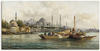 Wandbild ARTLAND "Handelsschiffe vor Hagia Sophia" Bilder Gr. B/H: 100 cm x 50...