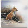 Artland Wandbild "Kleiner Fuchs", Wildtiere, (1 St.), als Leinwandbild, Poster...