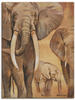 Artland Leinwandbild "Elefanten I", Wildtiere, (1 St.), auf Keilrahmen gespannt