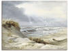 Wandbild ARTLAND "Dünen an der stürmischen See" Bilder Gr. B/H: 80 cm x 60 cm,