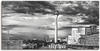 Wandbild ARTLAND "Düsseldorf Collage Skyline 10" Bilder Gr. B/H: 100 cm x 50...