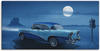 Wandbild ARTLAND "Blaue Nacht auf der Route 66" Bilder Gr. B/H: 100 cm x 50 cm,