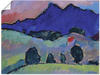 Artland Kunstdruck "Blauer Berg. 1910", Felder, (1 St.), als Leinwandbild,