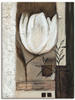 Wandbild ARTLAND "Braune Tulpen II" Bilder Gr. B/H: 60 cm x 80 cm, Leinwandbild