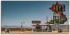 Wandbild ARTLAND "Roy`s Tankstelle an der Route 66" Bilder Gr. B/H: 100 cm x 50...