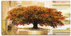 Wandbild ARTLAND "Herbstbaum auf abstraktem Hintergrund" Bilder Gr. B/H: 100 cm...
