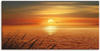 Wandbild ARTLAND "Sonnenuntergang über dem Meer" Bilder Gr. B/H: 150 cm x 75...