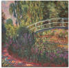 Leinwandbild ARTLAND "Japanische Brücke im Garten von Giverney" Bilder Gr....