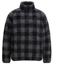 Sweatjacke BRANDIT "Brandit Herren Teddyfleece Troyer", Damen, Gr. S, schwarz, grau,