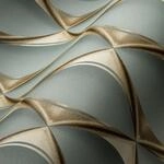 living walls Vliestapete "My Home My Spa" 3D-Optik geometrisch metallic leicht