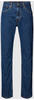 Tapered-fit-Jeans LEVI'S "502 TAPER" Gr. 32, Länge 32, blau (med indigio...
