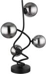 GLOBO LIGHTING Tischleuchte "RIHA", schwarz (schwarz matt), 4, 1 Stk., Leuchten,