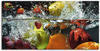 Artland Wandbild "Spritzendes Obst auf dem Wasser", Lebensmittel, (1 St.), als