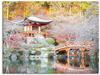 Wandbild ARTLAND "Shingo Buddhistischer Tempel" Bilder Gr. B/H: 120 cm x 90 cm,