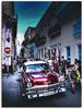 Leinwandbild ARTLAND "Leben in Havanna" Bilder Gr. B/H: 45 cm x 60 cm, Auto