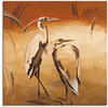 Artland Leinwandbild "Kraniche", Vögel, (1 St.), auf Keilrahmen gespannt