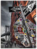 Wandbild ARTLAND "New York Street Fotografie" Bilder Gr. B/H: 90 cm x 120 cm,