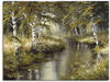 Wandbild ARTLAND "Kanal tief im Wald" Bilder Gr. B/H: 120 cm x 90 cm,...