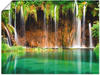 Artland Wandbild "Schöner Wasserfall im Wald", Gewässer, (1 St.), als...
