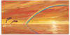 Artland Wandbild "Regenbogen über dem Meer", Wassertiere, (1 St.), als Alubild,